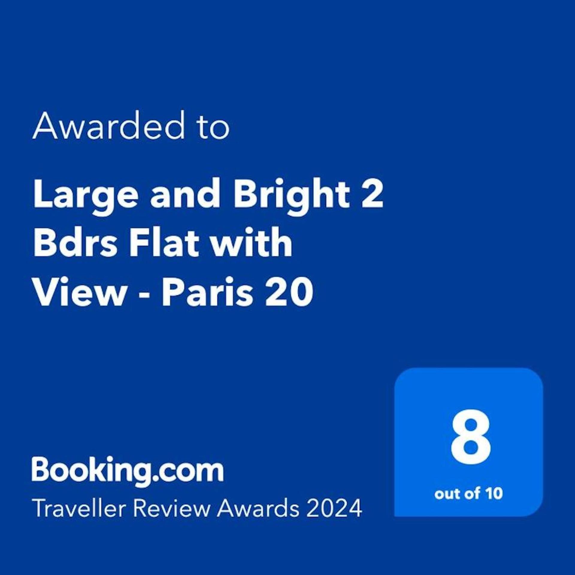 דירות Large And Bright 2 Bdrs Flat With View - Paris 20 מראה חיצוני תמונה